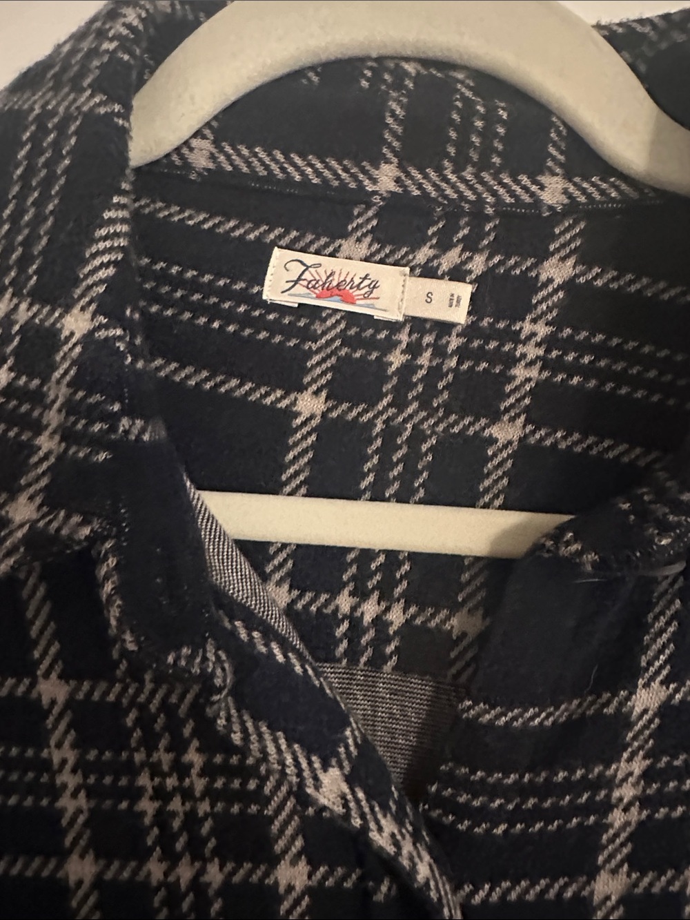 Faherty Black and White Plaid Button-Up dress - Picture 2 of 3